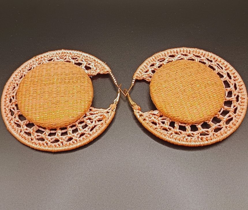 Boucle d'oreilles créole tricotée SAUMOR