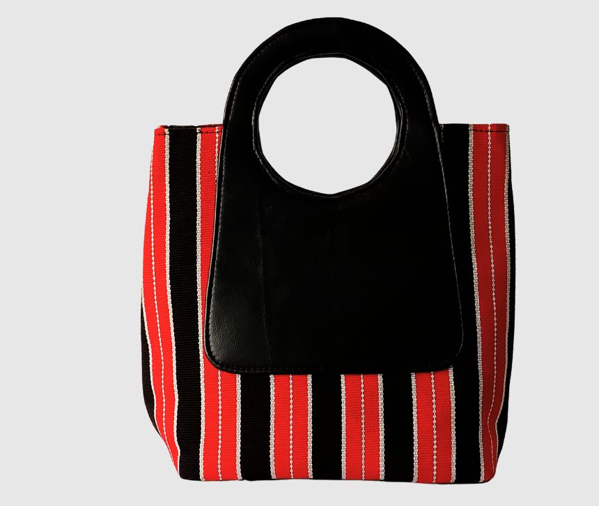 DD Sac Luxury NOUN POWER AVEC MANCHE RONDE + CUIR VÉRITABLE NOIR LISSE