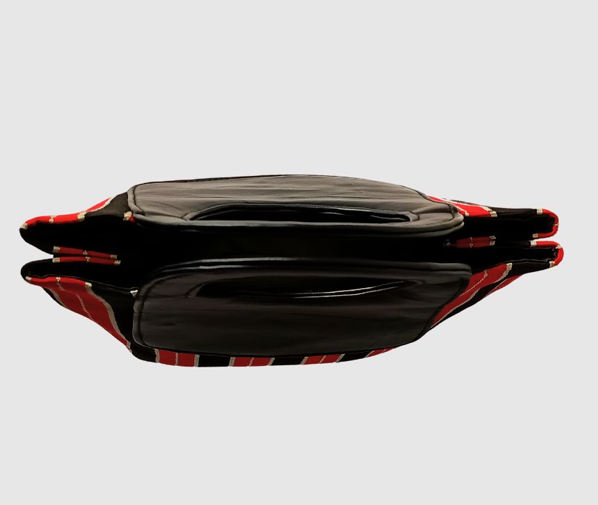DD Sac Luxury NOUN POWER AVEC MANCHE RONDE + CUIR VÉRITABLE NOIR LISSE